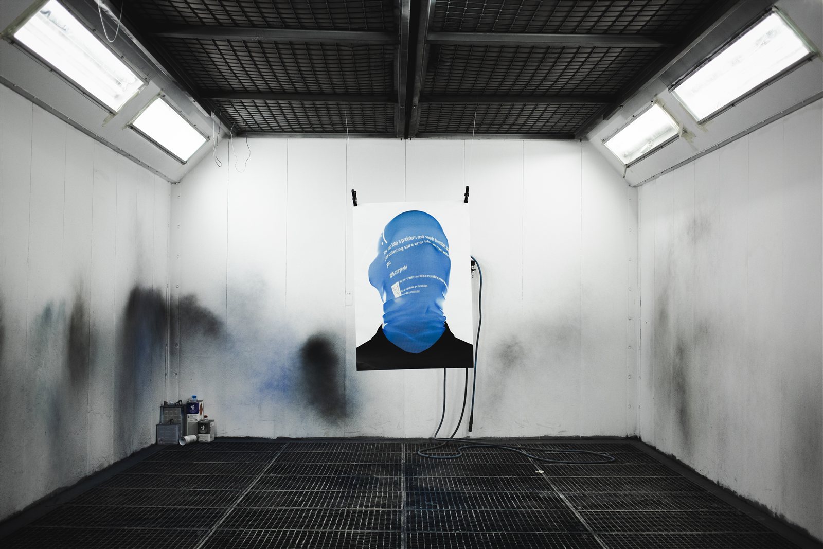HEYMES poster 003, blue mask